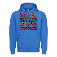 True Royal life is better with chocolate Zipper Hoodie - AdoDesignShop