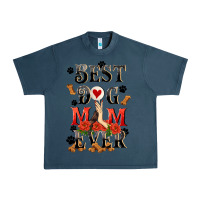 Midnight Navy Best dog mom ever Mother's Day Urban Heavy Tee - FaDigitalArtStudio