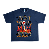 Navy Best dog mom ever Mother's Day Urban Heavy Tee - FaDigitalArtStudio