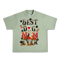 Oil Green Best dog mom ever Mother's Day Urban Heavy Tee - FaDigitalArtStudio