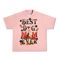 Salmon Best dog mom ever Mother's Day Urban Heavy Tee - FaDigitalArtStudio