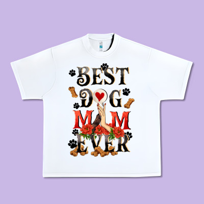 Best Dog Mom Ever Mother's Day Urban Heavy Tee Designed By Fadigitalartstudio
