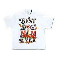 White Best dog mom ever Mother's Day Urban Heavy Tee - FaDigitalArtStudio