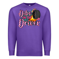 Purple dibs on the driver Premium Sweatshirt - JahusDesignShop