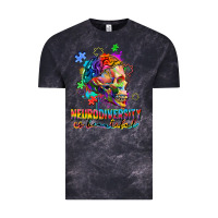 Cloud Black Neurodiversity is beautiful Vintage Tee - FaDigitalArtStudio