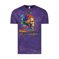 Cloud Purple Neurodiversity is beautiful Vintage Tee - FaDigitalArtStudio