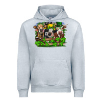 Heather Grey St patrick's day heifers Urban Hoodie - RanaPortraitStore