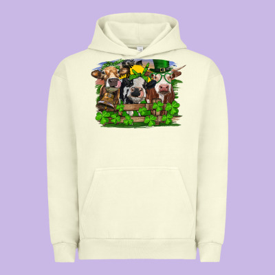 St Patrick's Day Heifers Urban Hoodie Designed By Ranaportraitstore