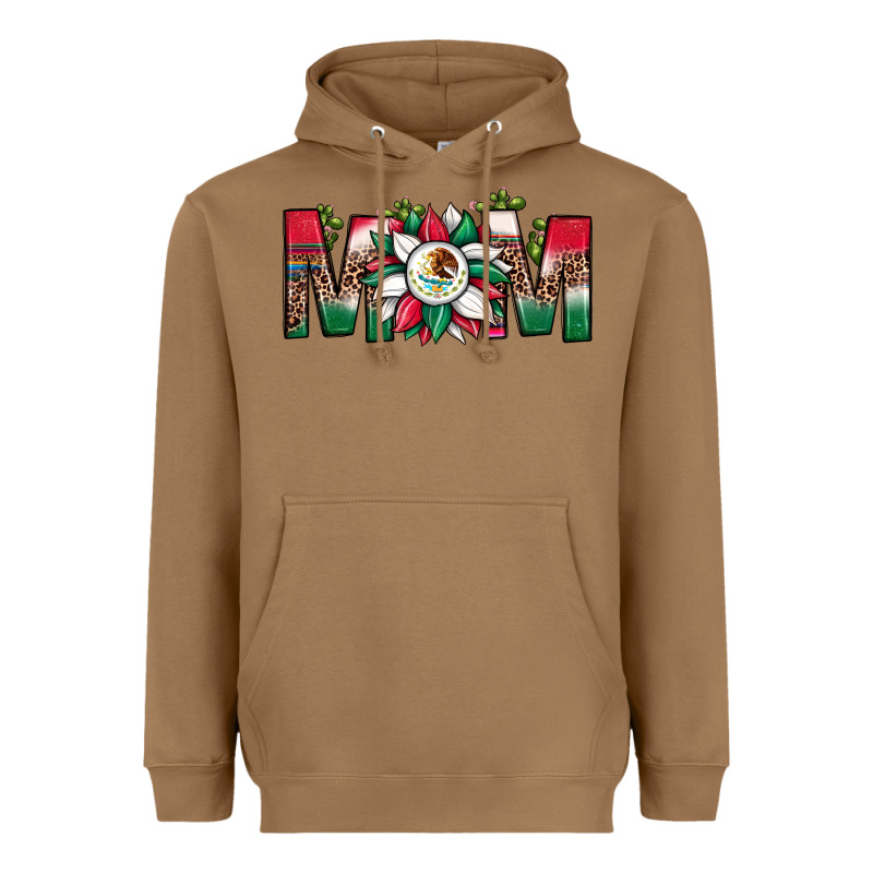 Mexican Flag Sunflower Mom Leopard Heavyweight Hoodie by JahusDesignShop | Teevron