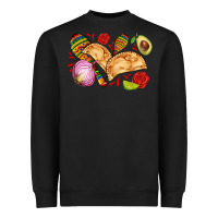 Black empanadas roses onion lime and avocado Heavyweight Sweatshirt - AdoDesignShop