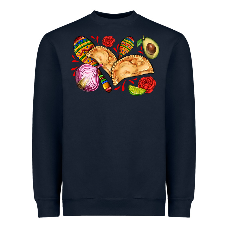 Empanadas Roses Onion Lime And Avocado Heavyweight Sweatshirt by AdoDesignShop | Teevron