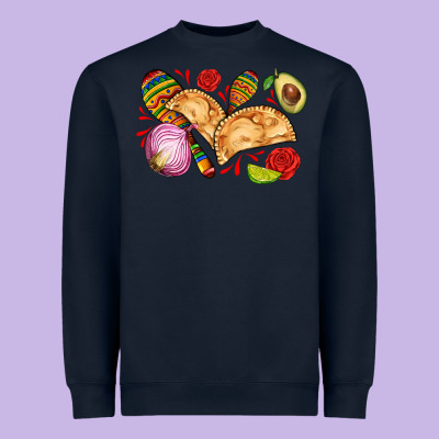 Empanadas Roses Onion Lime And Avocado Heavyweight Sweatshirt Designed By Adodesignshop