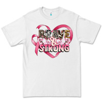 White brave and strong cancer awareness Premium Tee - CowGirlArtShop