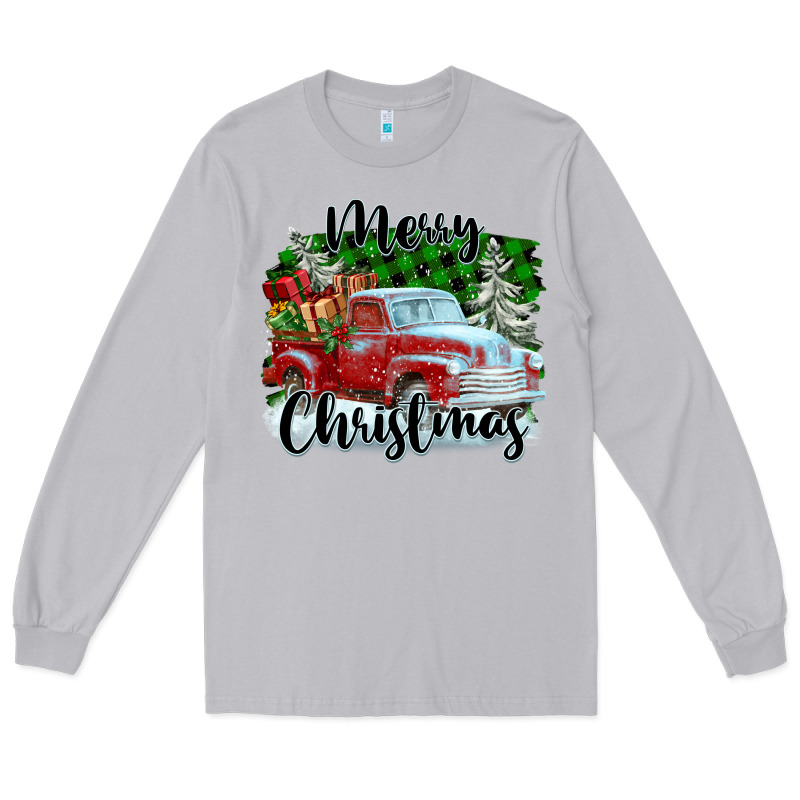 Merry Christmas Truck With Gifts Long Sleeve Tee by FaDigitalArtStudio | Teevron