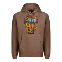 Chestnut Western Faith Cross Butterfly Premium Hoodie - LillyAllenDesigns