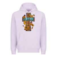 Lilac Western Faith Cross Butterfly Premium Hoodie - LillyAllenDesigns