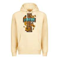 Pina Colada Western Faith Cross Butterfly Premium Hoodie - LillyAllenDesigns