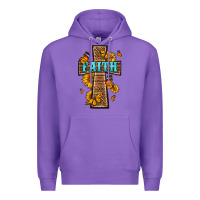 Purple Western Faith Cross Butterfly Premium Hoodie - LillyAllenDesigns