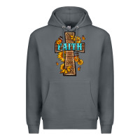 Rock Western Faith Cross Butterfly Premium Hoodie - LillyAllenDesigns