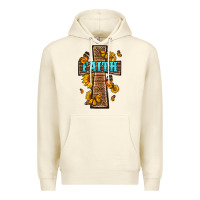 Sandshell Western Faith Cross Butterfly Premium Hoodie - LillyAllenDesigns