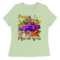 Matcha happy mardi gras truck olivia Ladies Tee - OliviaCreatesArt