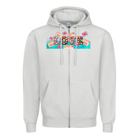 Dove Grey love and love letters Zipper Hoodie - AdoDesignShop