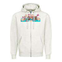 Oatmeal Heather love and love letters Zipper Hoodie - AdoDesignShop