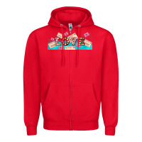 Red love and love letters Zipper Hoodie - AdoDesignShop