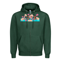Sports Green love and love letters Zipper Hoodie - AdoDesignShop