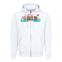 White love and love letters Zipper Hoodie - AdoDesignShop