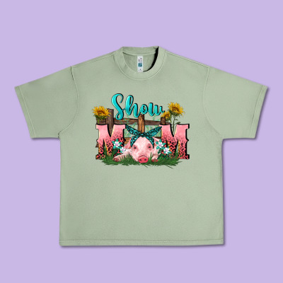 Show Mom Pig Mother's Day Urban Heavy Tee Designed By Fadigitalartstudio