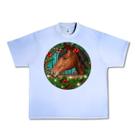 Grape Ice Western Horse Christmas Urban Heavy Tee - RanaPortraitStore