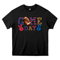 Black Game day red and blue Heavy Core Tee - HowdyJamesFarm