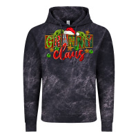 Cloud Black christmas granny claus Vintage Hoodie - FaDigitalArtStudio