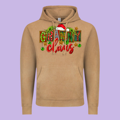 Christmas Granny Claus Vintage Hoodie Designed By Fadigitalartstudio