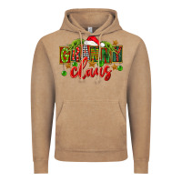 Vintage Coffee christmas granny claus Vintage Hoodie - FaDigitalArtStudio