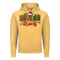Vintage Mustard christmas granny claus Vintage Hoodie - FaDigitalArtStudio