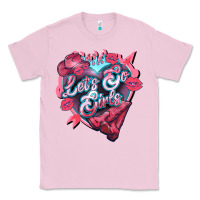 Bubblegum Pink Let's go girls pink Valentine's Day Classic Tee - HowdyJamesFarm