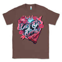 Chestnut Let's go girls pink Valentine's Day Classic Tee - HowdyJamesFarm