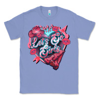 Colony Blue Let's go girls pink Valentine's Day Classic Tee - HowdyJamesFarm