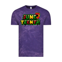 Cloud Purple Juneteenth Vintage Tee - FaDigitalArtStudio