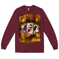 Burgundy tarot cards Long Sleeve Tee - BundleAndBundleShop