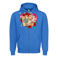 True Royal playing cards roses and pearls Zipper Hoodie - AdoDesignShop