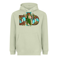 Matcha dad san judas sunflower leopard turquoise Heavyweight Hoodie - JahusDesignShop