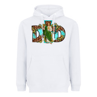 White dad san judas sunflower leopard turquoise Heavyweight Hoodie - JahusDesignShop