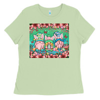 Matcha Easter gnomes Ladies Tee - OliviaCreatesArt