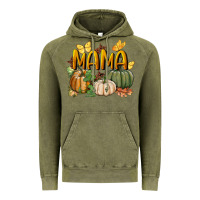 Vintage Olive mama pumpkin Vintage Hoodie - BundleAndBundleShop