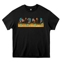 Black native American feathers Heavy Core Tee - TumblerDesignByShophia