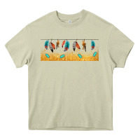 Mossy native American feathers Heavy Core Tee - TumblerDesignByShophia