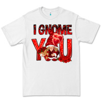 White I gnome you with roses Valentine's Day Premium Tee - HowdyJamesFarm